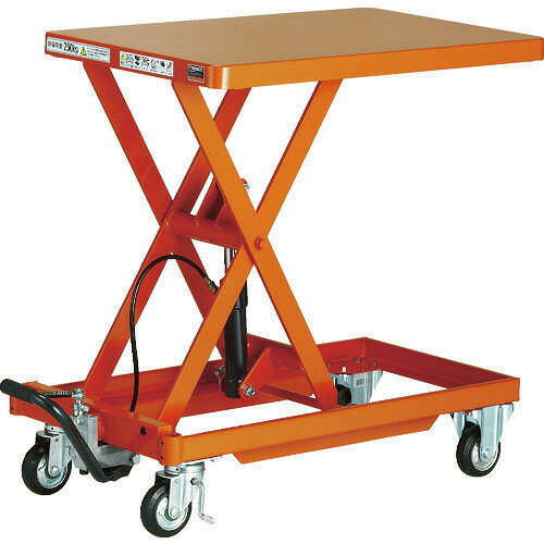 ■TRUSCO 作業台リフター 150kg 400X720 ハンドルレス HLLAS150(1158028)[法人限定]...
