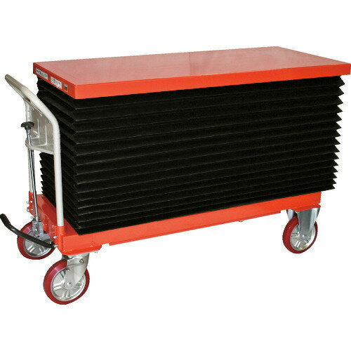 ■TRUSCO ハンドリフター 1000kg 600X1350 蛇腹付 HLFAE1000J(1158219)[法人限定][直送元]