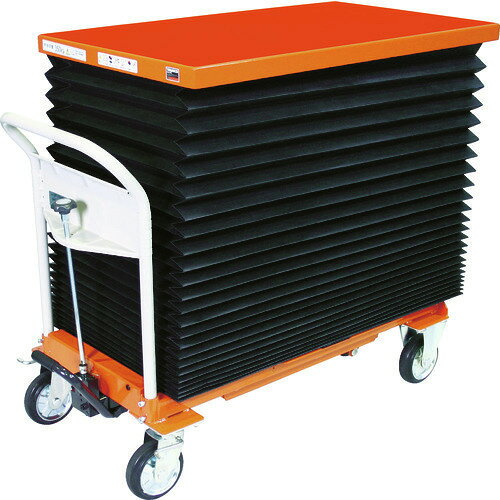 ■TRUSCO ハンドリフター 350kg 600X1050 蛇腹付 HLFAE350WJ(1158221)[法人限定][直...