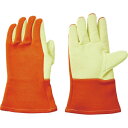 ■TRUSCO 300℃対応耐熱手袋 高断熱タイプ ケブラー(R)X耐炎フェルトダブル TMT741(1161319)