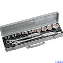 ■TONE ソケットレンチセット 12角タイプ 差込角12.7mm 16点セット 770M(1161733)
