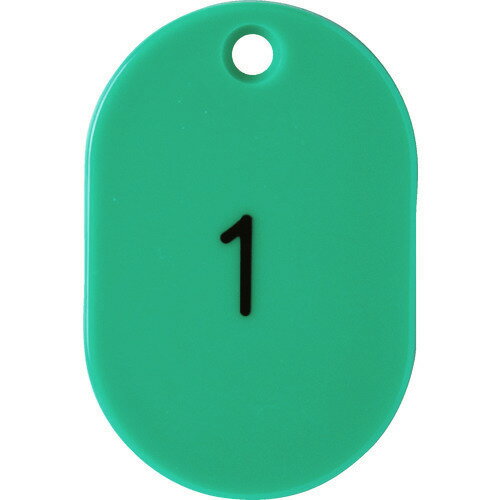 ■TRUSCO 番号入小判札 小 45X30 1〜25 �