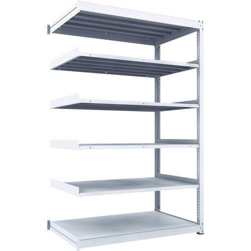 ■TRUSCO TUG型中量ボルトレス棚 300kg 連結型 1500×926×H2400 6段 TUG30085Z6B(1163810)[法人限定][直..