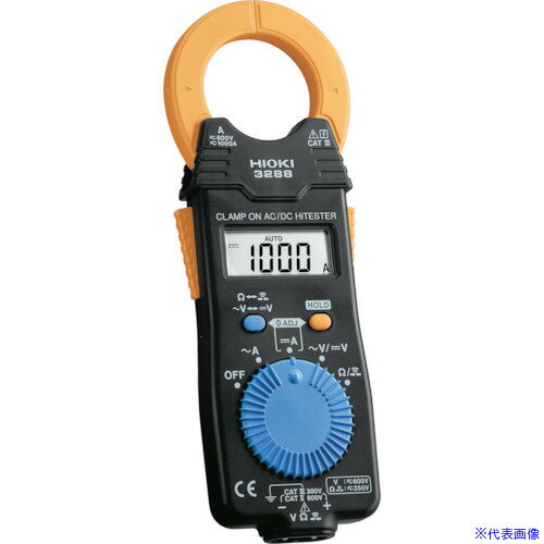 オレンジブック トラスコ中山　TRUSCOHIOKI AC/DCクランプメータ 3288 書類3点付 〔品番:3288SYORUI3TENTUKI〕[ 注番:1175344]特長●軽量、小型のAC/DCクランプメータです。●UPS非常バッテリや電車用モータなど大電流測定に対応しています。●小型ながら電圧、抵抗、導通チェック機能を搭載しています。用途●電気工事全般に。●ブレーカ容量など負荷電流の確認に●屋内電気工事・電気設備の工事・メンテナンスに。仕様●直流電流(A)：1000●交流電流(A)：1000●直流電圧(V)：600●交流電圧(V)：600●抵抗(Ω)：42M●電源(V)：コイン型リチウム電池(CR2032)×1個(付属)●検波方式：平均値整流(MEAN)●幅(mm)：57●奥行(mm)：16●高さ(mm)：180●校正書類：〇●最大測定導体径(mm)：35●最大表示カウント：4200●測定電流(交流/直流/交直両用)：交直両用●電源：コイン型リチウム電池(CR2032)×1個(付属)仕様2●適合規格：EN61010(安全)、EN61326(EMC)、電流測定カテゴリ：CAT3 600V、電圧測定カテゴリ：CAT3 300V、CAT2 600V●測定機能：導通●機能：オートレンジ、数値ホールド、オートパワーセーブ(APS)、過入力警告(OF)、ゼロアジャスト材質/仕上セット内容/付属品●検査成績書●校正証明書●トレーサビリティ体系図●テストリード(L9208)×1●携帯用ケース(9398)×1●コイン型リチウム電池(CR2032)(本体内蔵モニター用)●取扱説明書×1注意●校正証明書にお客様名は記載しておりません。原産国（名称）日本JANコード本体質量150gオレンジブック トラスコ中山　TRUSCOHIOKI AC/DCクランプメータ 3288 書類3点付 〔品番:3288SYORUI3TENTUKI〕[注番:1175344][本体質量：150g]《包装時基本サイズ：227×87×44》〔包装時質量：290g〕分類》測定・計測用品》工業用計測機器》クランプメーター☆納期情報：メーカー取り寄品（弊社より発送）