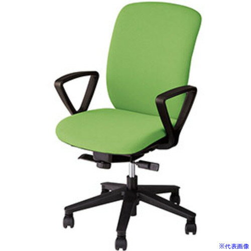 ■NAIKI 事務用チェア グリーン 固定肘付 ハイバック VE513FGR(1190479)[送料別途お見積り][法人限定][..