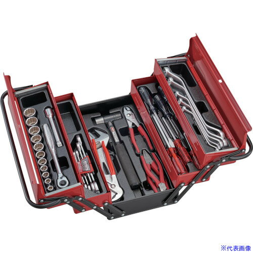 ■TONE 整備用工具セット ツールセット(メンテナンス用) 間口410×高さ220mm セット内容46点 700SX(12000..