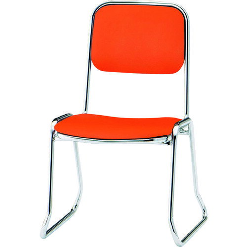 ■TOKIO 食堂用チェア 全幅×全高(mm):460×710 オレンジ オレンジ FSC370(OR)(1200967)[送料別途お見積り..