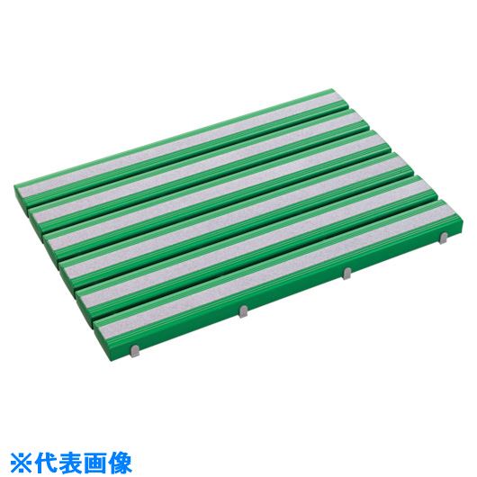 ■テラモト 抗菌滑り止め安全スノコ(お客様組立品)600×900mm 緑 MR0983411(1203689)[送料別途お見積り][法人限定][掲外取寄]
