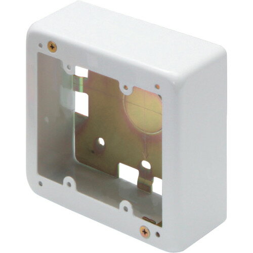 ■マサル メタルモール付属品 2個用スイッチボックス 深型 ノックなし ホワイト ABN4122(1209798)[送料..