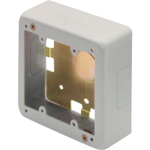 ■マサル メタルモール付属品 2個用スイッチボックス 浅型 ミルキーホワイト AB3123(1211450)[送料別途..