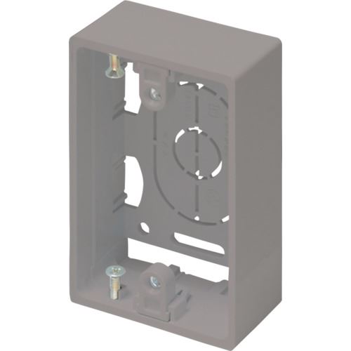 ■マサル ニュー・エフモール付属品 露出ボックス 1個用 浅型 グレー SFBA11(1216153)[送料別途お見積り..