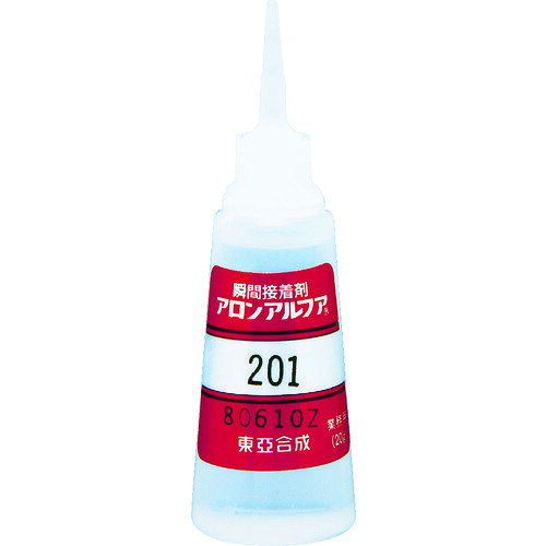 オレンジブック トラスコ中山　TRUSCOアロン アロンアルファ 201マルS(25本入) 〔品番:AA201S〕[ 注番:1219464]特長●低粘度で、浸透接着もできます。用途●ゴム、プラスチックなどの接着。●工場の流れ作業に。仕様●色：透明●容量(g)：20●固着時間(23℃)：5秒●粘度(mPa・s)：2●使用温度範囲(℃)：-40〜80仕様2●低粘度型●25本ケース入材質/仕上●主成分:シアノアクリレート系セット内容/付属品注意原産国（名称）日本JANコード4960202067804本体質量850gオレンジブック トラスコ中山　TRUSCOアロン アロンアルファ 201マルS(25本入) 〔品番:AA201S〕[注番:1219464][本体質量：850g]《包装時基本サイズ：180×162×140》〔包装時質量：860g〕分類》化学製品》接着剤・補修剤》瞬間接着剤☆納期情報：仕入れ先通常在庫品 (欠品の場合有り)