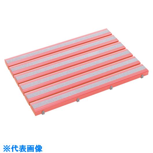 ■テラモト 抗菌滑り止め安全スノコ(お客様組立品)600×900mm ピンク MR0983415(1221030)[送料別途お見積り][法人限定][掲外取寄]