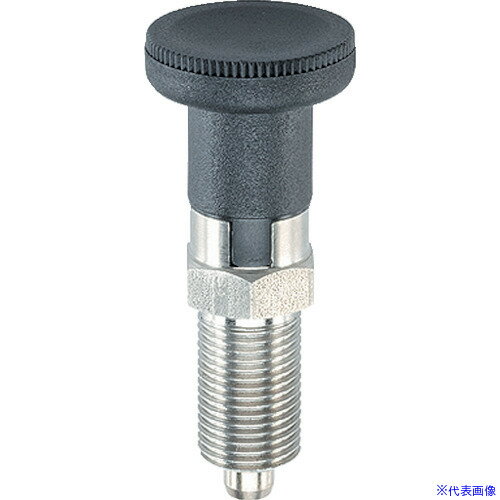 ■HALDER インデックスボルト六角カラー付ホールド機構付SUS呼び寸10ネジ部M20×1.5 22120.0610(1222733)[送料別途お見積り][法人限定][掲外取寄]