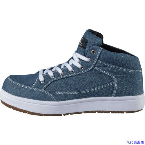 ■XEBEC キャンバスセフティシューズ85409−15−270 インディゴブルー 8540915270(1236578)[送料別途お見..
