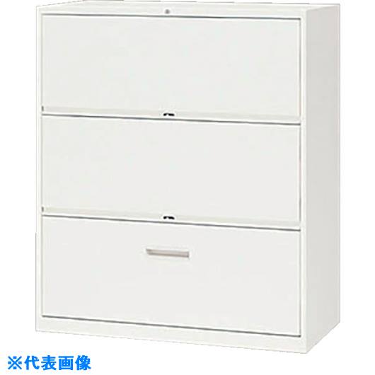 ■NAIKI 収納庫 CW型 ファイル引出(3段・ケンドン・コンビ式) W899×D450×H1050 CW0911DS3WW(1236800)[送..