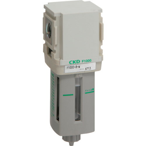 ■CKD エアフィルター エアフィルタ 標準白色シリーズ 接続口径Rc1/4 F10008WF1(1237879)