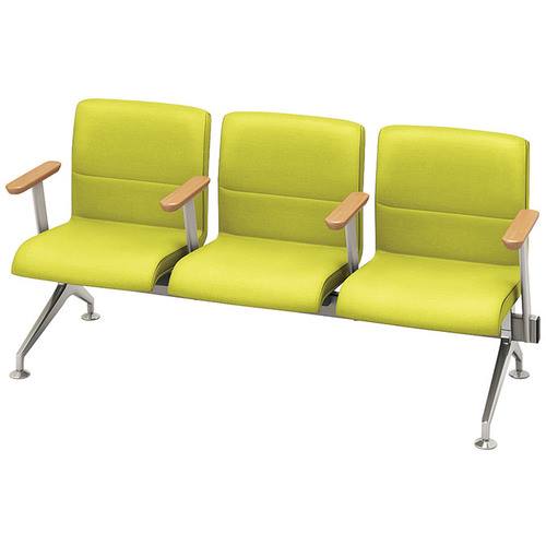 ■NAIKI ロビーチェアー(全肘付) RC1403SCLGR(1255857)[送料別途お見積り][法人限定][外直送]