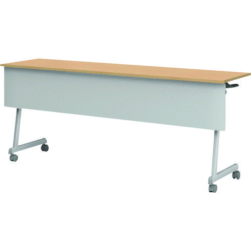 ■IRIS スタンダードスタックタイプ Z脚幕板付 1800×450 天板カラー:ナチュラル CFT89Z1845MNA(1256526)[送料別途お見積り][法人限定][直送]