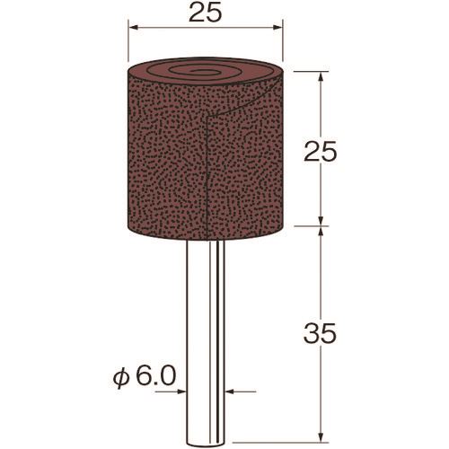 ■リューター ロールサンダー外径(mm)：25粒度(#)：320 S5633(1261177)[送料別途見積り][法人・事業所限定][掲外取寄]
