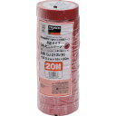 ■TRUSCO 脱鉛タイプビニールテープ 19mmX20m 10巻入り 赤 GJ2120(R)(1262246)