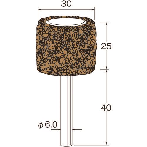 ■リューター スポンジサンダー外径(mm)：30粒度(#)：180軸長(mm)：40 S2201(1264331)[送料別途見積り][..