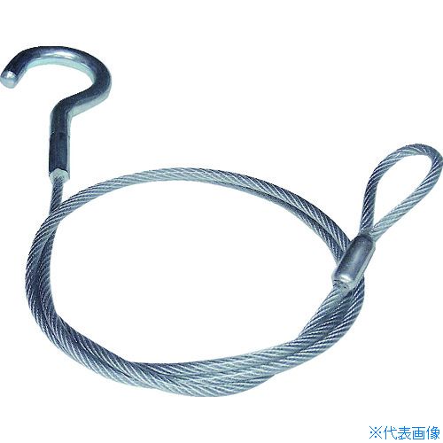 ■ニッサチェイン 鉄製カットワイヤー 片側フック付き 透明PVCコーティング 3(4.3)X565mm Y74(1267756)