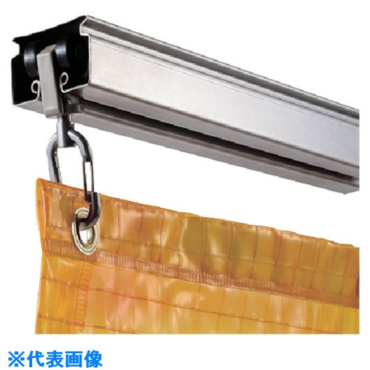 ■スワロン SUS大型カーテンレール4000L SW40SR4000A(1269334)[送料別途お見積り][法人限定][外直送]