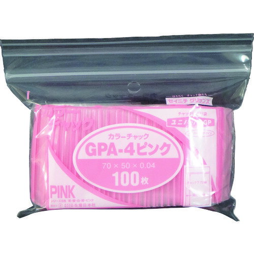 樂天商城 - ■セイニチ ユニパック GP A‐4 カラーチャック ピンク GPA4COLORCHAKKUPINK(1273957)