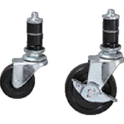 ■SUS 【数量1〜9】フレームキャスターNφ75ナイロン (ゴム) GFN578(1275874)[送料別途見積り][法人・事..