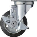■ハンマー 旋回式ゴム車輪 100mm ストッパー付 413SR100(1277292)