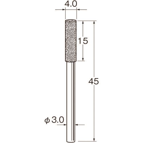 ■リューター 軸付電着ボラゾン砥石N1140 N1140(1282961)[送料別途見積り][法人・事業所限定][掲外取寄]