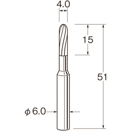 オレンジブック トラスコ中山　TRUSCOリューター 超硬カッター 〔品番:K6211〕[ 注番:1283584]特長●ラセン状にカットされたタイプで、クロスカットと比べよりスムーズな加工と美しい仕上げ面が特徴です。●オール超硬用途●金属・非金属の研削・バリ取りなどに適しています。仕様●刃径(mm)：4●刃長(mm)：16●軸径(mm)：6●全長(mm)：51●最高使用回転数(rpm)：35000●オール超硬/ロー付：オール超硬仕様2●スパイラルカット●使いやすい形状で耐久性と切れ味に優れています。材質/仕上セット内容/付属品注意原産国（名称）アメリカJANコード4580052422938本体質量15gオレンジブック トラスコ中山　TRUSCOリューター 超硬カッター 〔品番:K6211〕[注番:1283584][本体質量：15g]《包装時基本サイズ：157×110×10》〔包装時質量：23g〕分類》電動・油圧・空圧工具》研削研磨用品》超硬バー☆納期情報：メーカー取り寄品（弊社より発送）