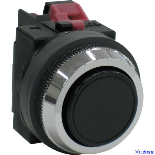 オレンジブック トラスコ中山　TRUSCOIDEC 平形押しボタンスイッチ 黒 〔品番:ABN101B〕[ 注番:1283743]特長●φ22・25・30mmコントロールユニット全機種に同じコンタクトブロックを搭載し、安全性・省工数などで利...