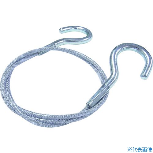 ■ニッサチェイン 鉄製カットワイヤー 両側フック付き 透明PVCコーティング 3(4.3)X565mm Y72(1283926)