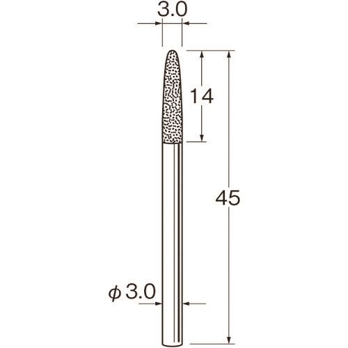 ■リューター 軸付電着ボラゾン砥石N1330 N1330(1285100)[送料別途見積り][法人・事業所限定][掲外取寄]
