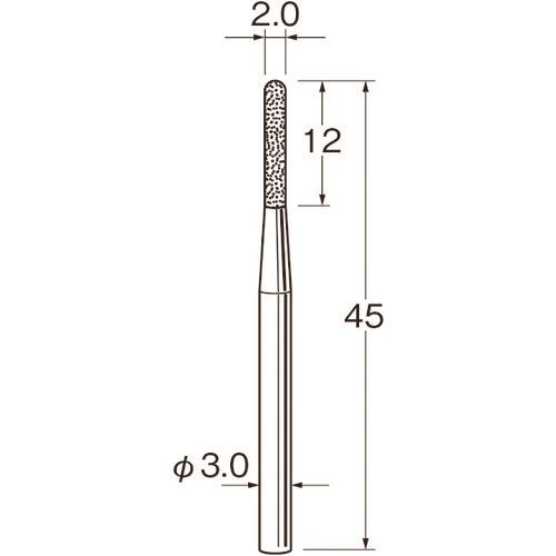■リューター 軸付電着ボラゾン砥石N1220 N1220(1285124)[送料別途見積り][法人・事業所限定][掲外取寄]