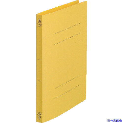 ■KING JIM フラットFクイックイン＜PP＞ 黄 4432Y(1295885)×10[送料別途見積り][法人・事業所限定][掲..