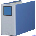 ■KING JIM キングファイル スーパードッチ<脱・着>イージー A4ヨコ型 青 とじ厚100mm 1000枚 2480AB(1295937)