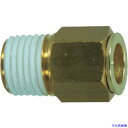 ■チヨダ 冷却水配管用タッチコネクターフジVタイプメイルコネクター(金属) 10mm・R3/8 1003MV(1297176)