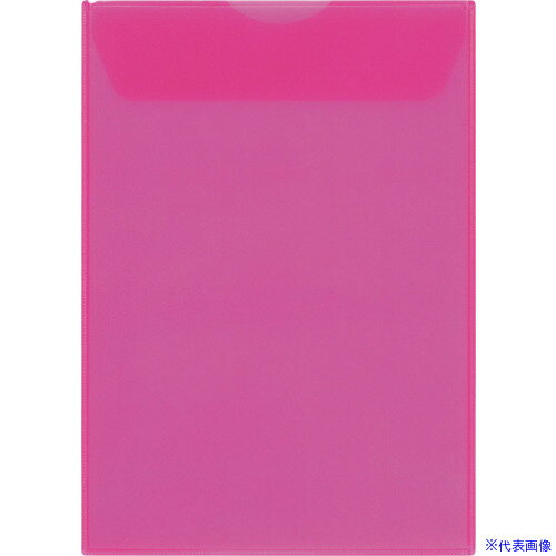 ■KING JIM ジャケットホルダ-封筒タイプ 赤 774R(1300692)×10[送料別途お見積り][法人限定][掲外取寄]