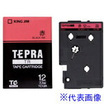 ■KING JIM テプラTRテ-プカ-トリッジ テープ色：赤 文字色：黒 TC12R(1311496)