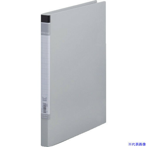 ■KING JIM レタ−ファイルBF A4タテ型 グレー とじ厚10mm 100枚 358BFGY(1312641)