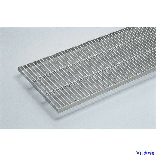 ■奥岡 ステンレス製 側溝用 グレーチング 本体幅350×高さ38 P25 プレーン OSG43830DP25(1318965)[送料別途見積り][法人・事業所限定][外直送]
