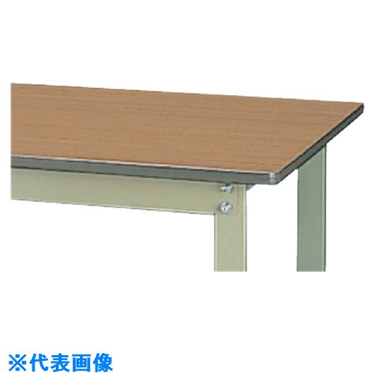 ■ヤマテック ワークテーブル300シリーズ 移動式 ポリエステル天板 W1200×D750×H900mm 木目柄/ヤマテックグリーン SWPHC1275MG(1330728)[法人・事業所限定][外直送元]