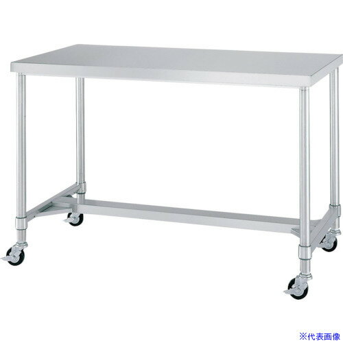 樂天商城 - ■シンコー ステンレス(SUS304)作業台H枠キャスター付 φ100ゴム車 900×600×800 WHNC9060R100(1332159)[法人・事業所限定][外直送元]