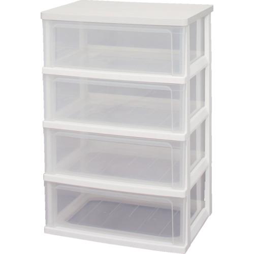 Book Storage - ■IRIS 221325 ウッドトップチェスト ホワイト WTW544WH(1335581)[法人限定][外直送元]