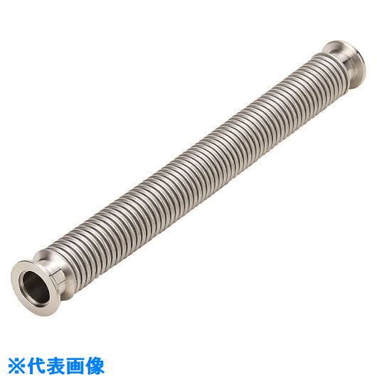 オレンジブック トラスコ中山　TRUSCONFK KFフランジ式真空フレキシブルホース 継手SUS304(チューブSUS316L) KF25×1300L 〔品番:NK2300KFCLT316L304251300〕[ 注番:1340738]特...