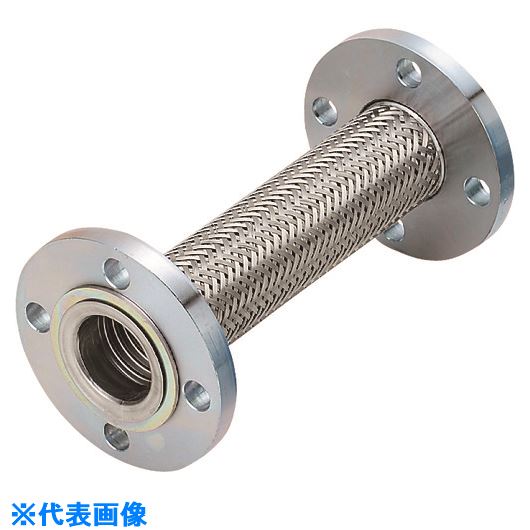 ■NFK フランジ式(無溶接)フレキシブルホース フランジ10K/SUS304(ALLSUS304) 20A×2000L NK330010KSUS30420A2000L(1340923)[送料別途見積り][法人・事業所限定][掲外取寄]