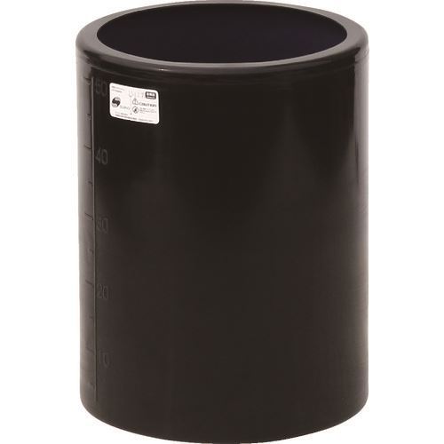 ■SUIKO MH型 開放円筒型容器50L 黒 MH50BK(1347488)[法人限定][外直送元]